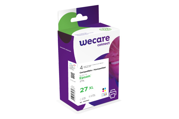 WECARE Multipack XL rebuilt CMYBK T271540WE z.Epson WF 3620/7620 30/3x11ml