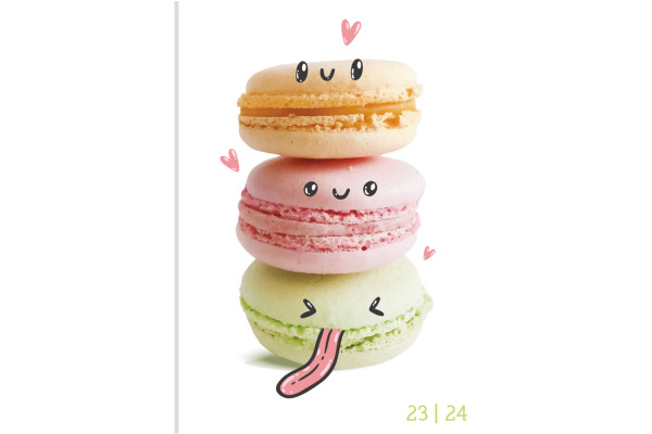 BIELLA Schüleragenda Love 23/24 806544880024 1T/1S, wattiert,FSC 12x16.5cm