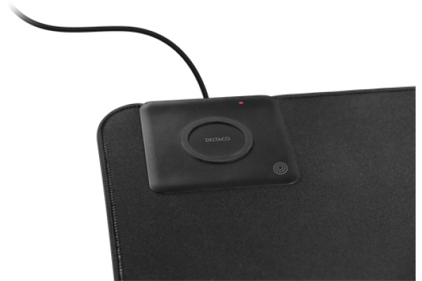 DELTACO Extra wide mousepad DELC-0100 & wireless charge 90x40