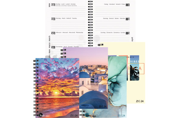BIELLA Schüleragenda Beach A5 23/24 806537840024 3½T/1S, Wire-O 14.5x20.5cm