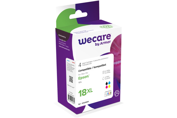 WECARE Multipack XL rebuilt CMYBK T181640WE z.Epson XP 30/405 15/3x9ml