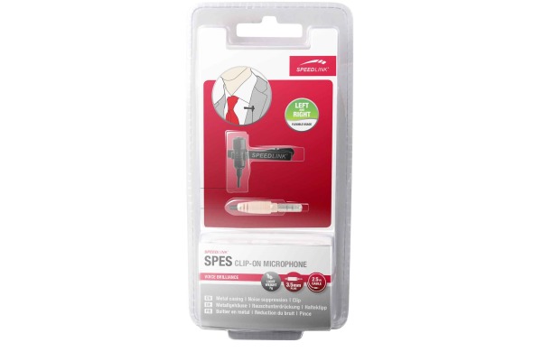 SPEEDLINK Clip-On Microphone SL8691SBK SPES