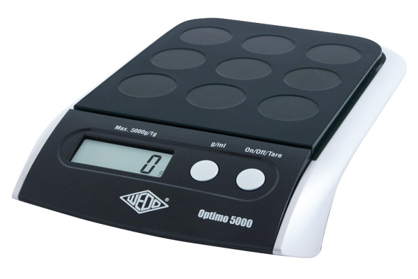 WEDO Digitalwaage Optimo 5000 485001 Tragkraft bis 5kg 23x4x16cm