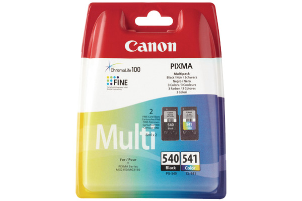 Canon Tintenpatrone cyan/magenta/gelb, schwarz (5225B006, CL-541, PG-540)