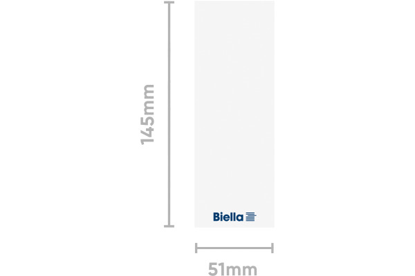 BIELLA Rückenschild Ordner 7cm 19016700U 25 Stück 51x145mm