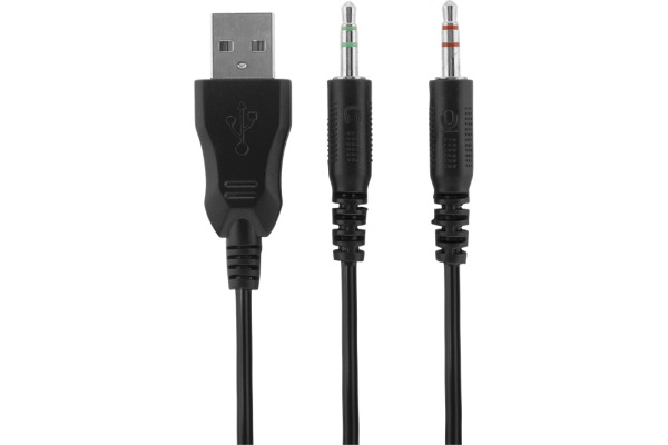 DELTACO Stereo Gaming Headset DH310 GAM-030 with LED, black