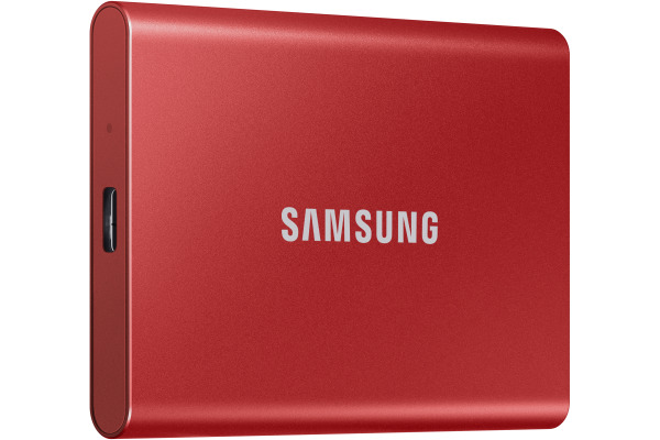 SAMSUNG MEMORY SSD Portable T7 500GB MU-PC500R/WW USB 3.1 Gen. 2 Metallic Red