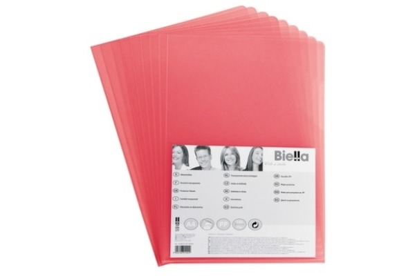 BIELLA Sichthülle Everyday PP A4 18341145U 120my, rot 100 Stück