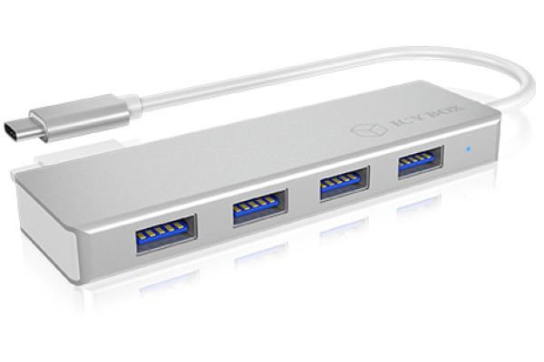 ICY BOX USB 3.0 Type-C Hub silver IB-HUB1425-C with 4 USB ports