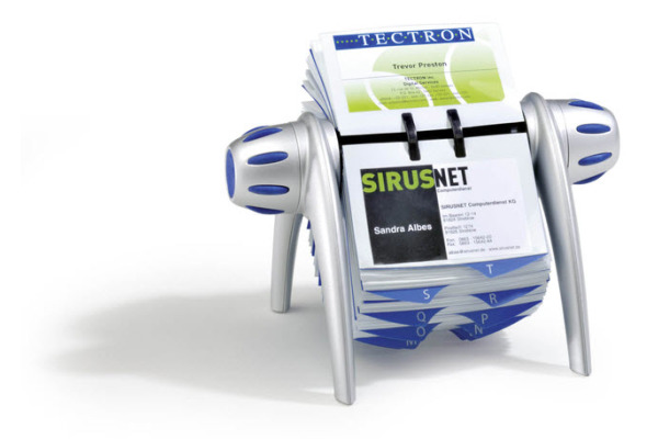 DURABLE Drehkartei VISIFIX FLIP VEGAS 241723 metallic silber 215x185x120mm