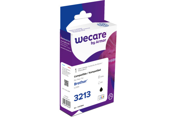 WECARE Tinte rebuilt schwarz LC-3213BKWE zu Brother DCP-J774DW 11ml