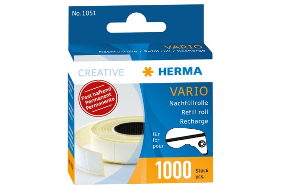 HERMA Nachfüllrolle HERMAfix vario 1051 Refill 1000 Stück