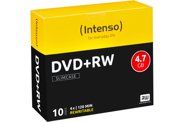 INTENSO DVD+RW Slim 4.7GB 4211632 4x 10 Pcs