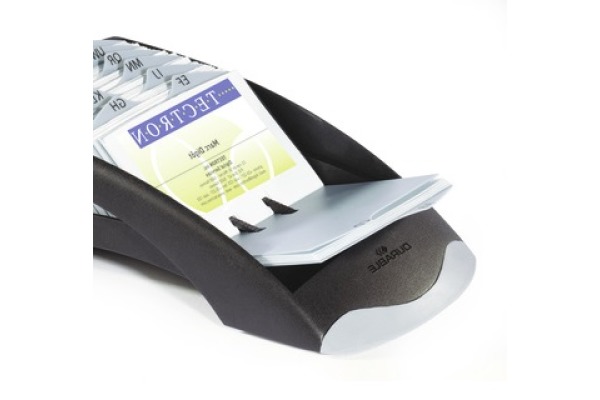 DURABLE Visitenkartenbox VISIFIX DESK 241301 schwarz,f. 200 Karten 104x72mm