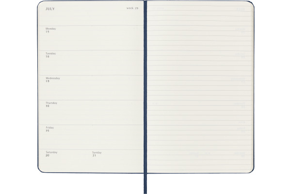 MOLESKINE Wochen-Notizkalender 23/24 56598856903 18M liniert HC saphir