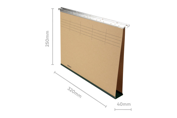BIELLA Hängemappe A4 27044000U oliv, Boden 4cm 32x25cm