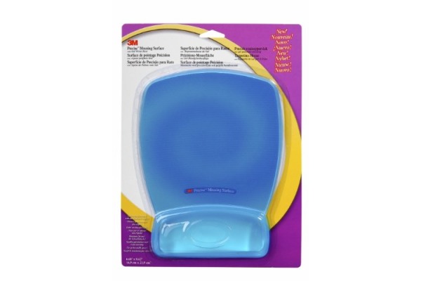 3M Präzisions-Mausfläche MWJ309BE m.Handgelenkaufl. blau/trans.