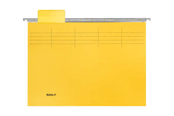 BIELLA Hängemappe 27125520U gelb 25 Stück