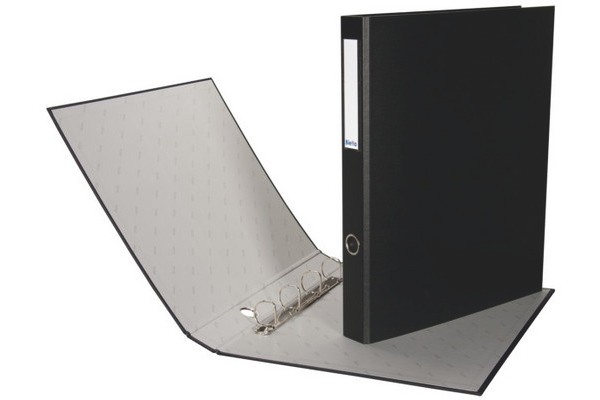 BIELLA Ringbuch Plasti-Quatro 4cm 12734402U schwarz, 4-Ring, A3