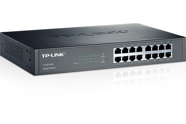 TP-LINK 16-Port-Gigabit-Switch TLSG1016D 10/100/1000 Mbit/s