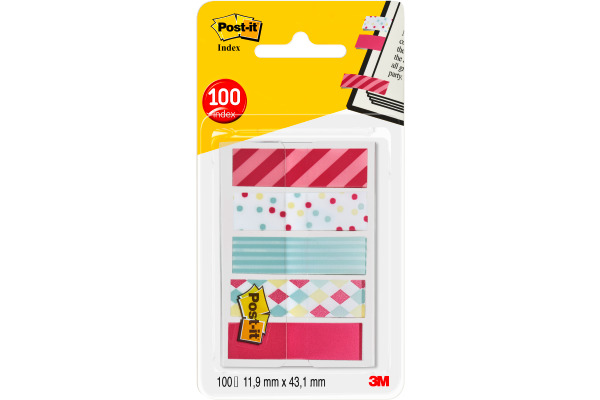 POST-IT Index Standard 43,2x11,9mm 684-CAN5 Candy 5x20 Blatt
