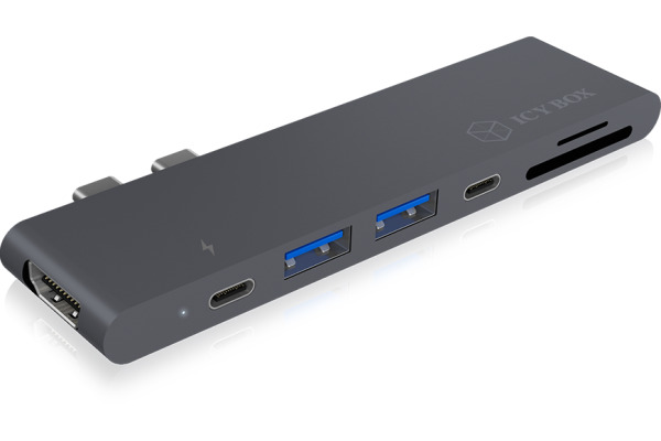 ICY BOX DockingStation IB-DK4037a-2C Dual Type C anthracite