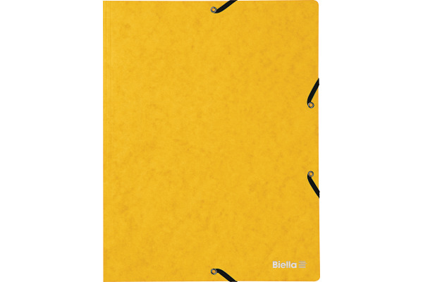 BIELLA Gummibandmappe A4 17840120U gelb, 355gm2 200 Bl.