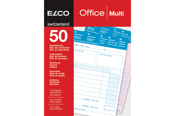 ELCO Multifunktion Formular A6 74596.19 60g 50x2 Blatt