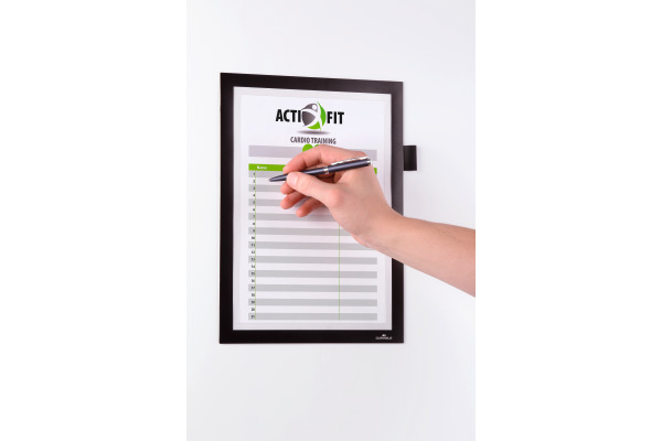 DURABLE Duraframe Note A4 499301 selbstklebend, schwarz