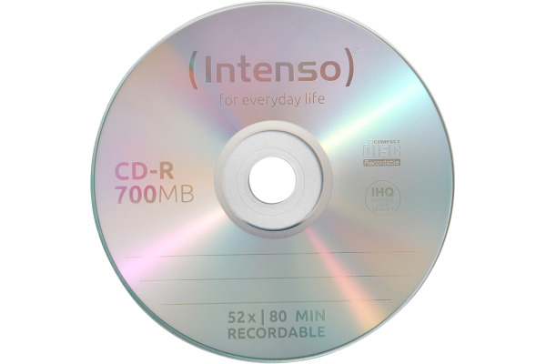 INTENSO CD-R Cake Box 80MIN/700MB 1801124 52x Printable 25 Pcs