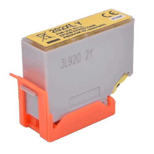 Epson T02H440 kompatible Tintenpatrone Nr. 202 XL yellow, 12 ml.