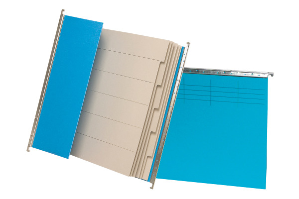 BIELLA Hängemappe Projekt 25cm 27143105U blau 6 Fächer