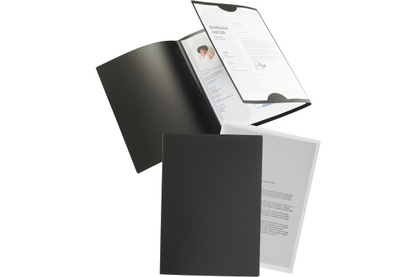 KOLMA Bewerbungsmappe Tender A4 10.020.48 anthrazit,3-teilig,Klemmsch.