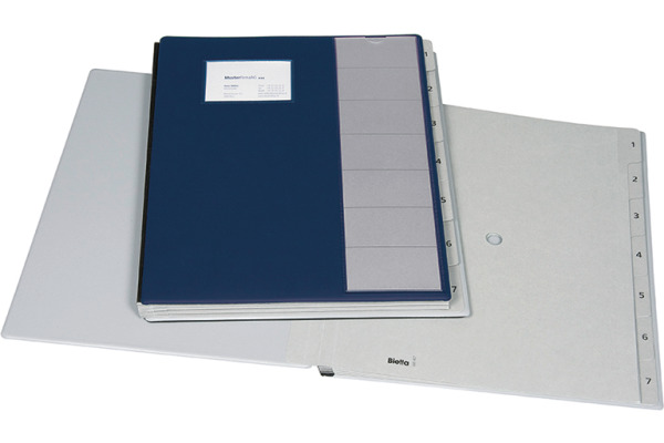 BIELLA Pultmappe Pronto A4 32040707U dunkelblau, 7-teilig