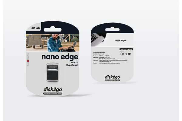 DISK2GO USB-Stick nano edge 3.0 32GB 30006681 USB 3.0