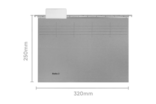 BIELLA Hängemappe 27125525U grau 25 Stück