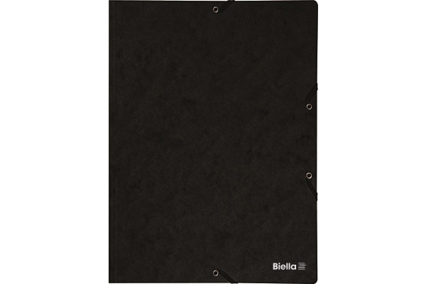 BIELLA Gummibandmappe A4 17840102U schwarz,355gm2 200 Bl.