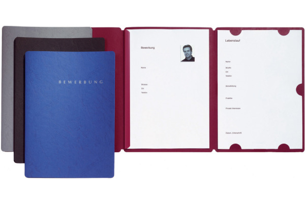 PAGNA Bewerbungsmappe Select 22002-01 rot, 3-teilig
