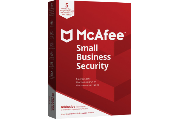 MCAFEE Small Business Secur.5 Dev MSB0AGCE5RAAT Code in a Box