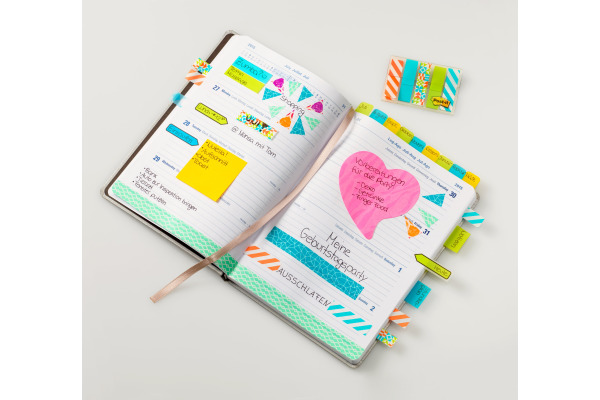 POST-IT Index Standard 43,2x11,9mm 684-GEO5 Geo 5x20 Blatt