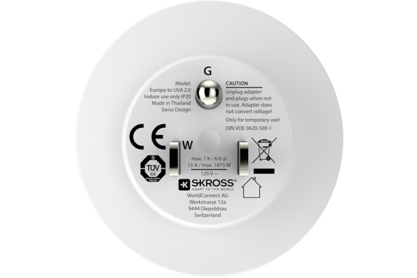 SKROSS Country Travel Adapter 1.500203 Europe to USA