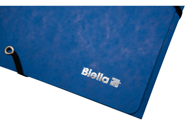 BIELLA Gummibandmappe A4 17840105U blau, 355gm2 200 Bl.