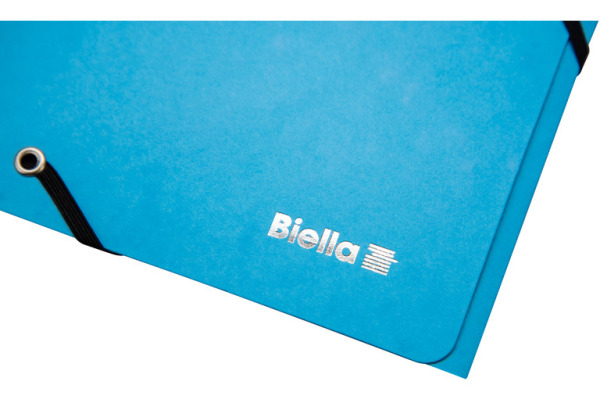 BIELLA Gummibandmappe A4 17840106U hellblau, 355gm2 200 Bl.