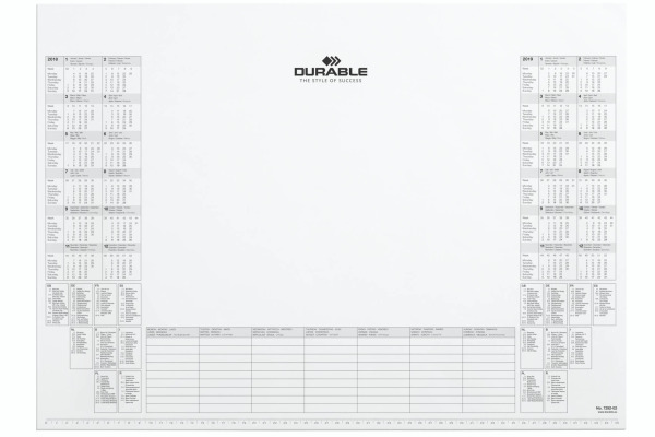 DURABLE Schreibunterlage 57x41cm 7292-02 Kalenderblock, 2022-2023