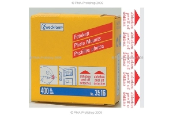 AVERY ZWECKFORM Klebepunkte photo 12x12mm 3516 im Spender, perm. 400 Stück
