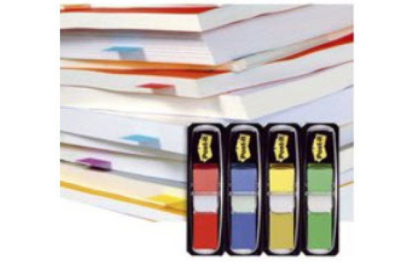 POST-IT Index schmal 11.9x43.2mm 683-4 4-farbig ass./4x35 Blatt