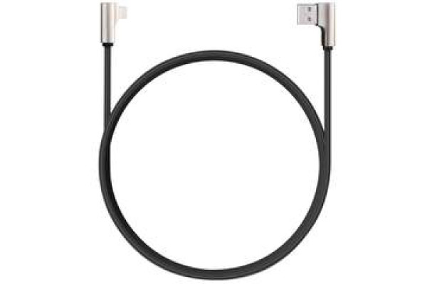 AUKEY ImpulseCable USB-A MFI, bl. CB-BAL6 1,2m 90 degree alu connector