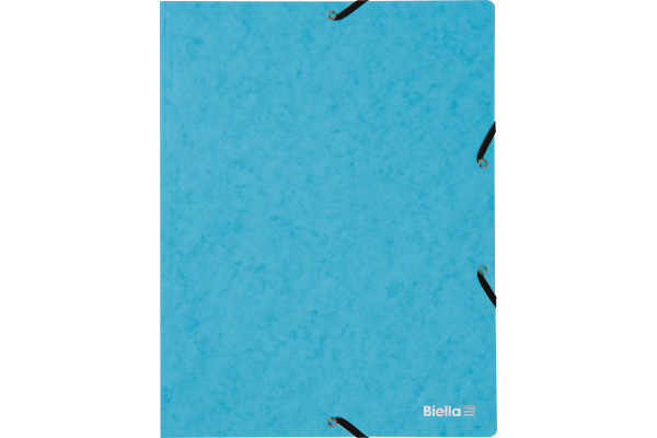 BIELLA Gummibandmappe A4 17840106U hellblau, 355gm2 200 Bl.