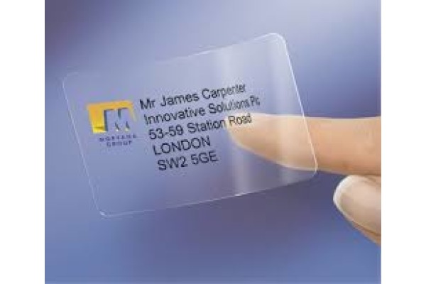 AVERY ZWECKFORM Adress-Etik. Laser 99,1x33,9mm L7562-25 transparent 400 St./16 Blatt