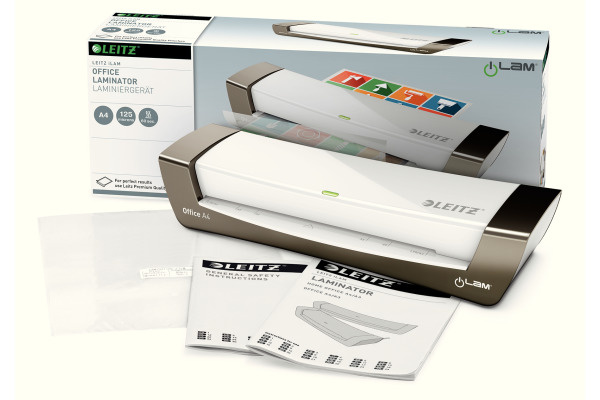 LEITZ Laminiergerät iLAM Office A4 72510084 silber/weiss